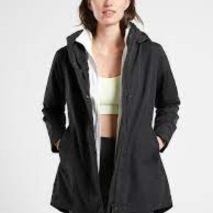 ATHLETA Women's Stormlover Waterproof Black Jacket SZ. S NEW